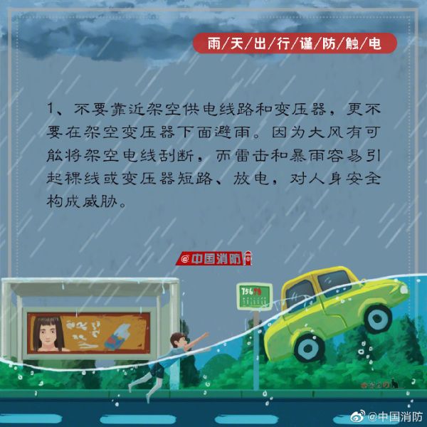 暴雨来袭谨防触电