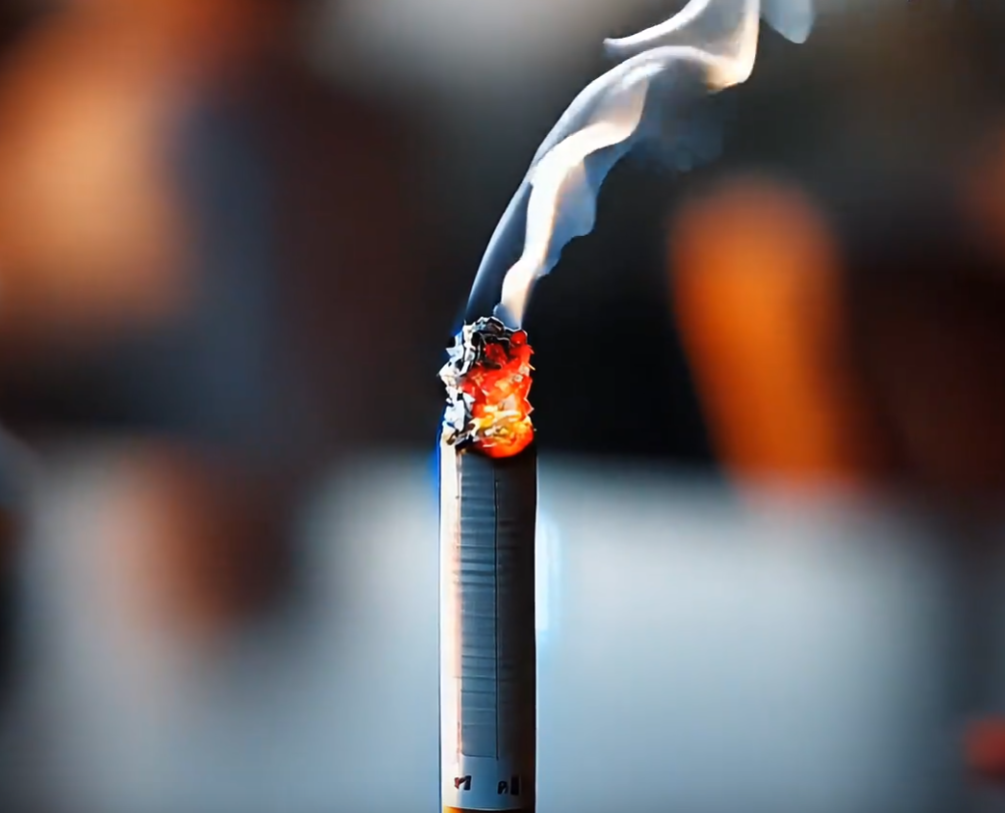 烟头虽小 火患无穷