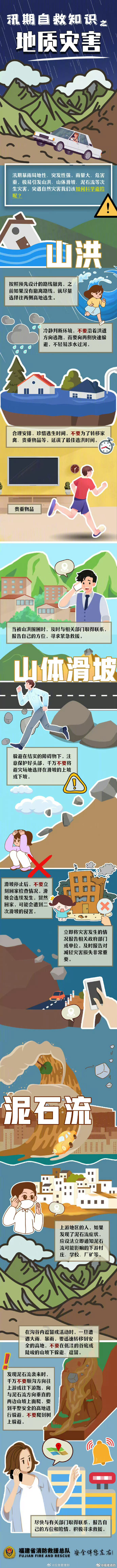 持续降雨注意防范地质灾害