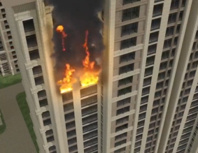 高层建筑起火怎么办？