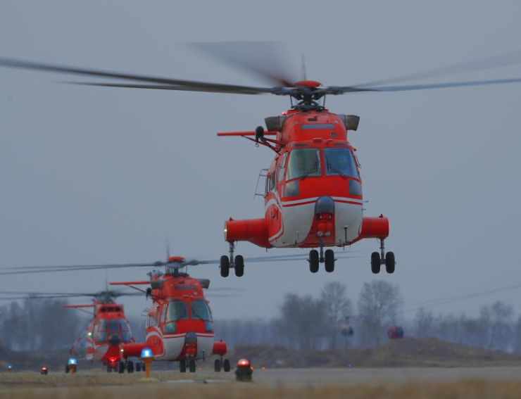 【新华社】国家消防救援局大庆航空救援支队开展跨昼夜救援演练