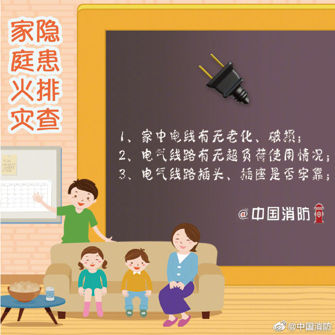 排查家庭火灾实用贴来咯