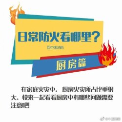 厨房防火安全小妙招