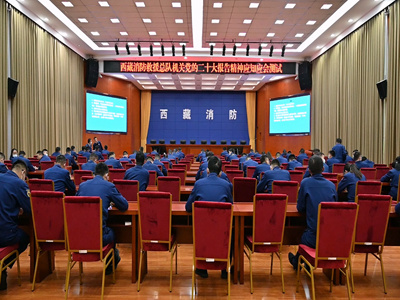 西藏：总队机关利用“智慧党建”系统检验党的二十大报告学习效果